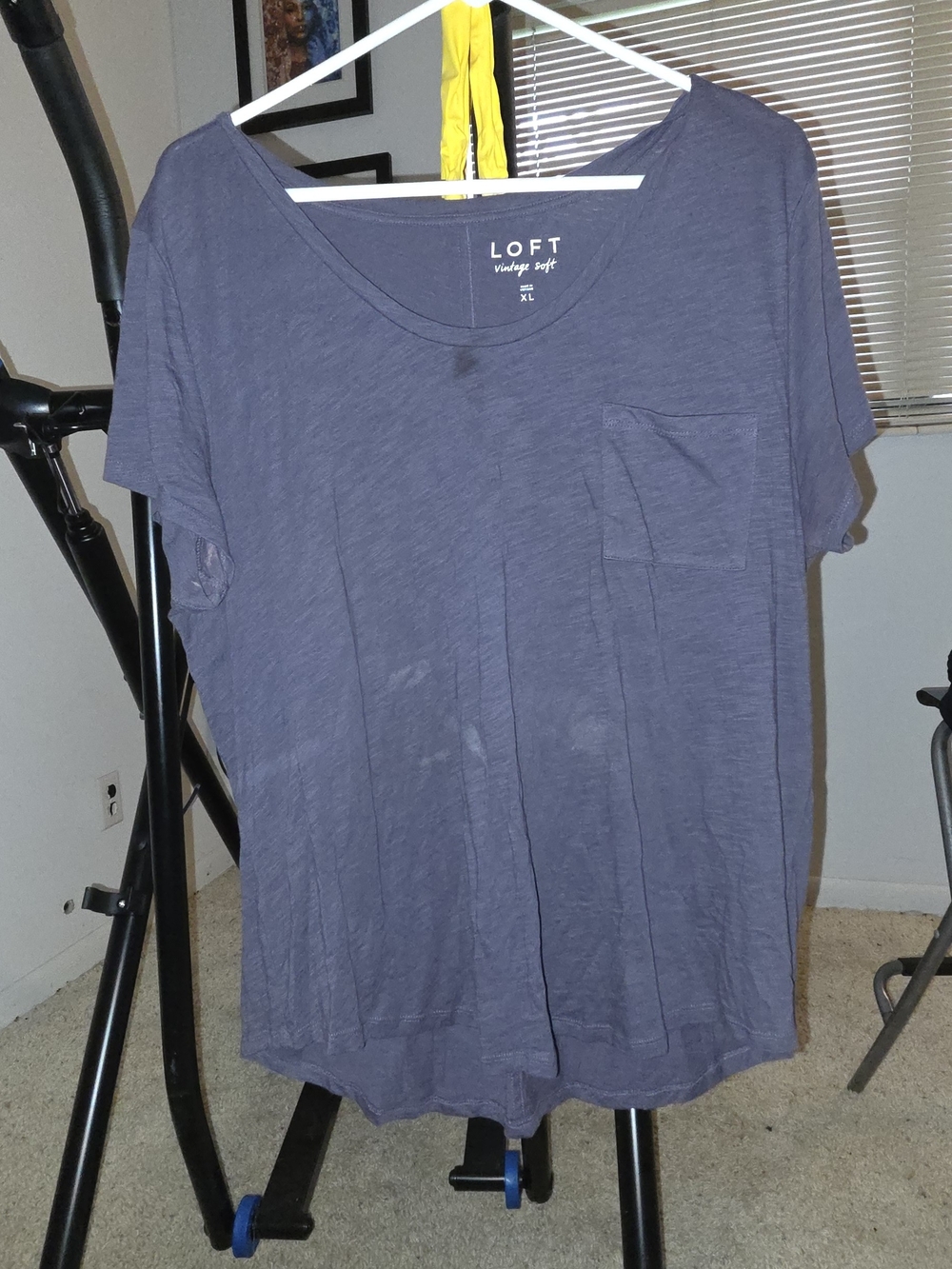 LOFT Vintage Soft Tee in Charcoal Plum